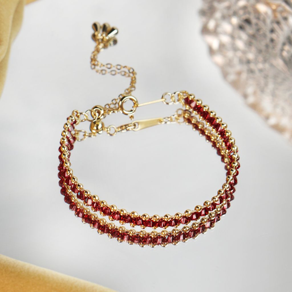Regalia Bangle in Scarlett