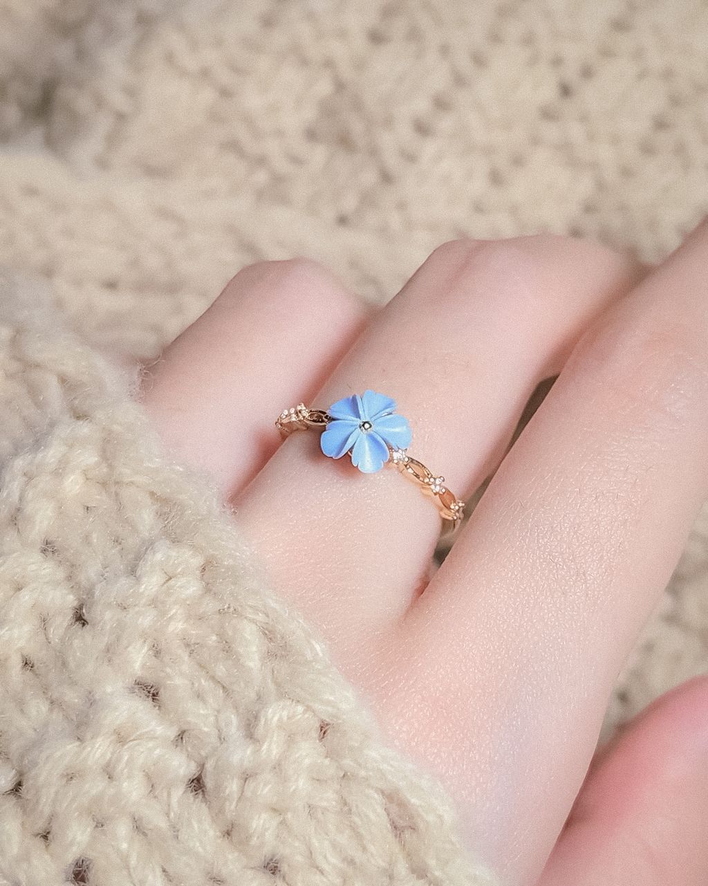 Debunga Ring in Ethereal Blue