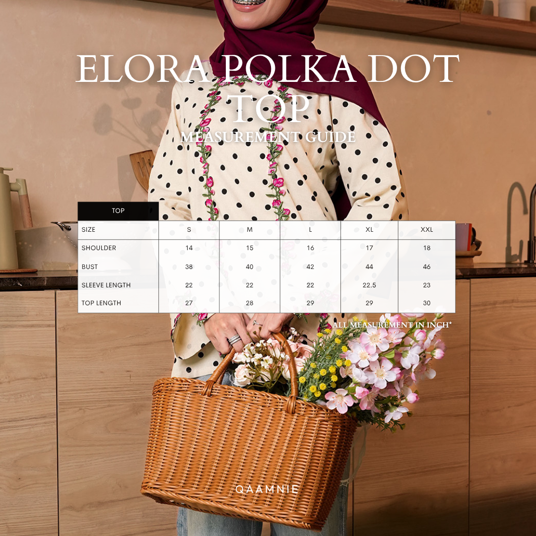 ELORA DOTS SIZE MEASUREMENT