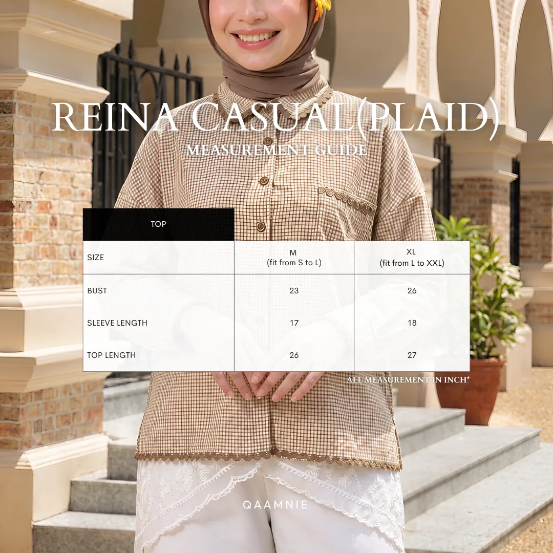 SIZE REINA PLAID