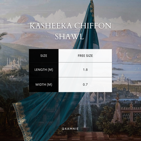 CHIFFON SHAWL EMBROIDERY