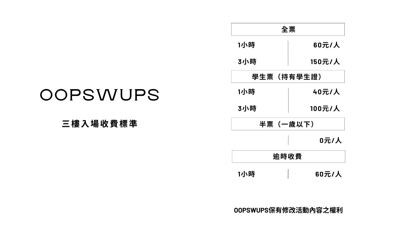 OOPSWUPS 網站-3rd floor  - 2