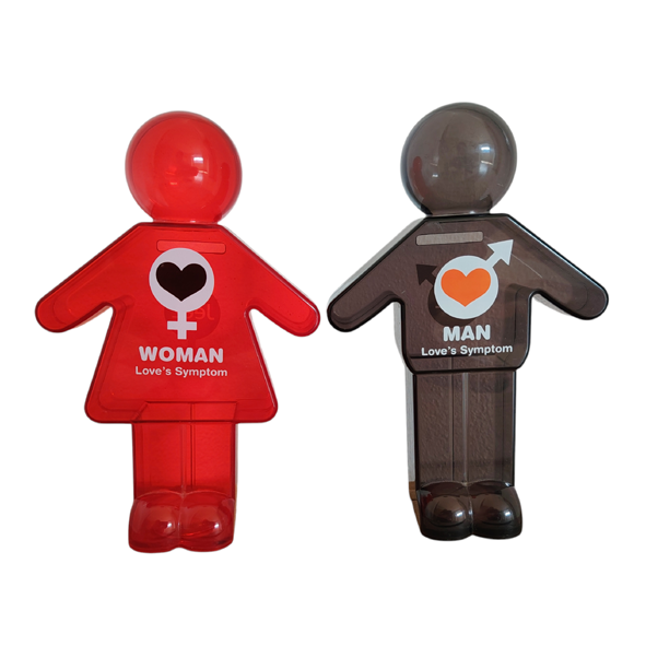 Jeez Man Woman Coin Box Front