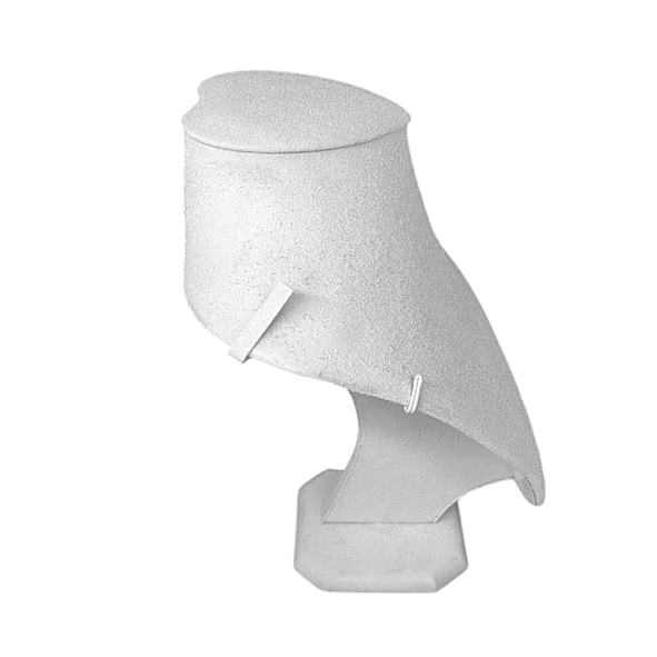 White Mannequin Necklace Stand Side