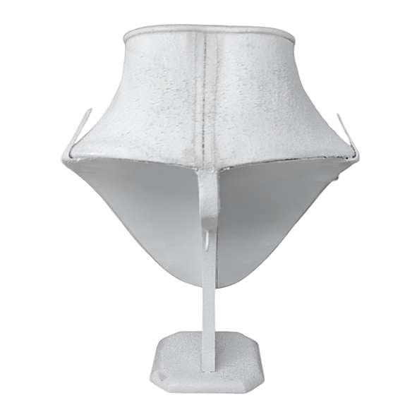 White Mannequin Necklace Stand Back