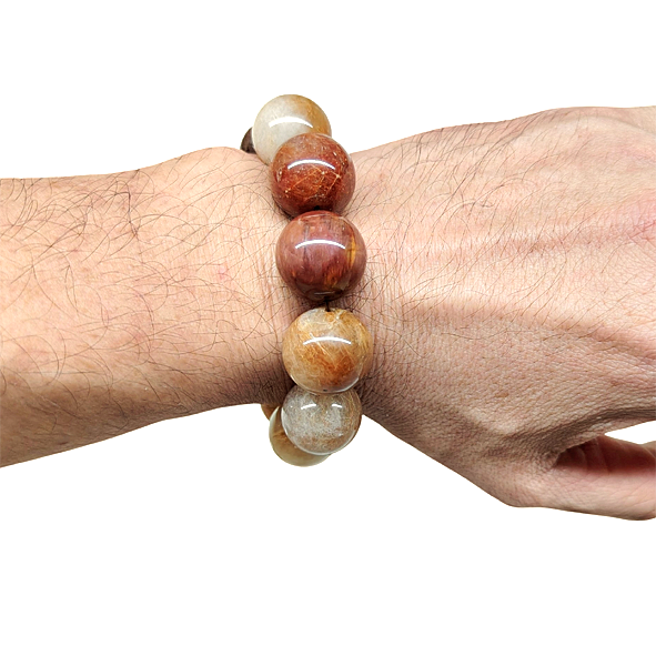 Rutilated Quartz Crystal - Standard M Size Hand