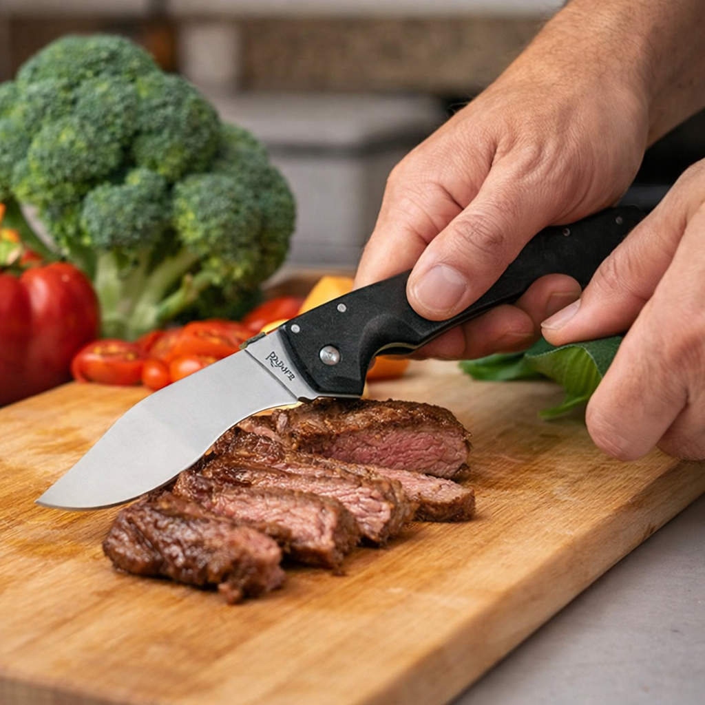 Cold Steel Rajah Cutting Meat
