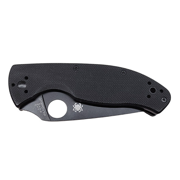 Spyderco Tenacious G10 Folding Knife Black C122GBBKP Close