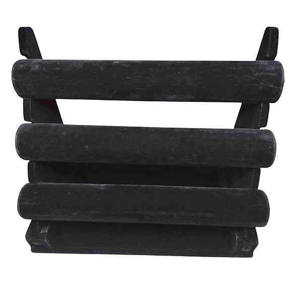 3 Tier Black Velvet Bracelet Watch Display Front
