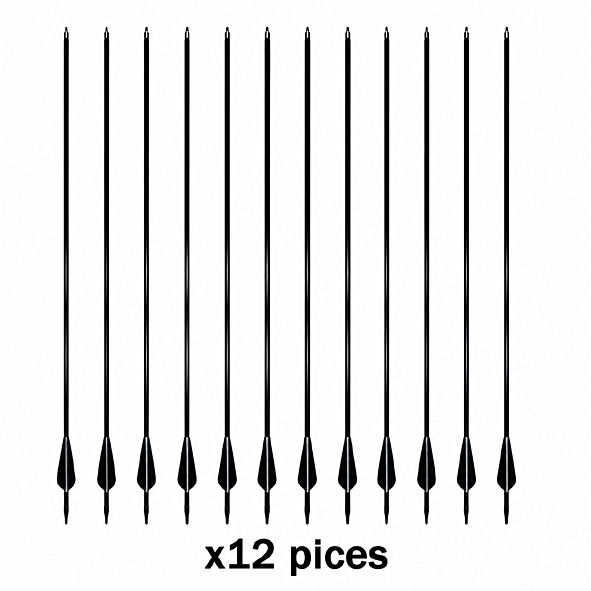 12pcs Sport Archery Light Weight 8mm Carbon Arrows