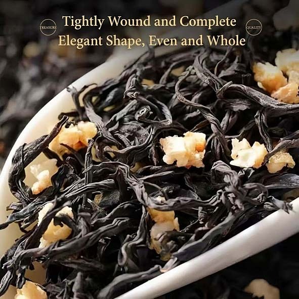 Yuchalang Lychee Black Tea 50g Leaves Close Up