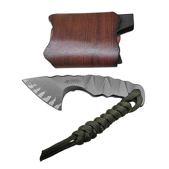 Miller Bros. Blades Z-Wear PM Kiridashi Belt Knife Front