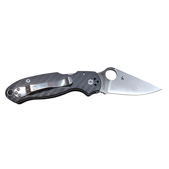 Spyderco Delica 4 Carbon Fiber CPM CRU-WEAR Exclusive Back Satin