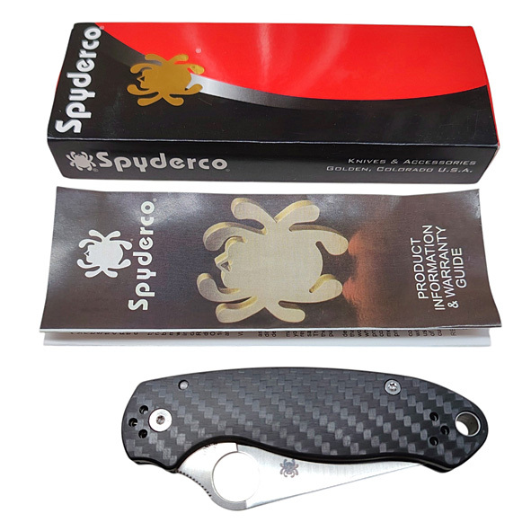 Spyderco Delica 4 Carbon Fiber CPM CRU-WEAR Exclusive Set Satin
