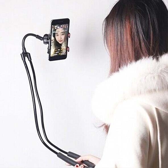 Handsfree Neck Phone Holder Selfie Stick