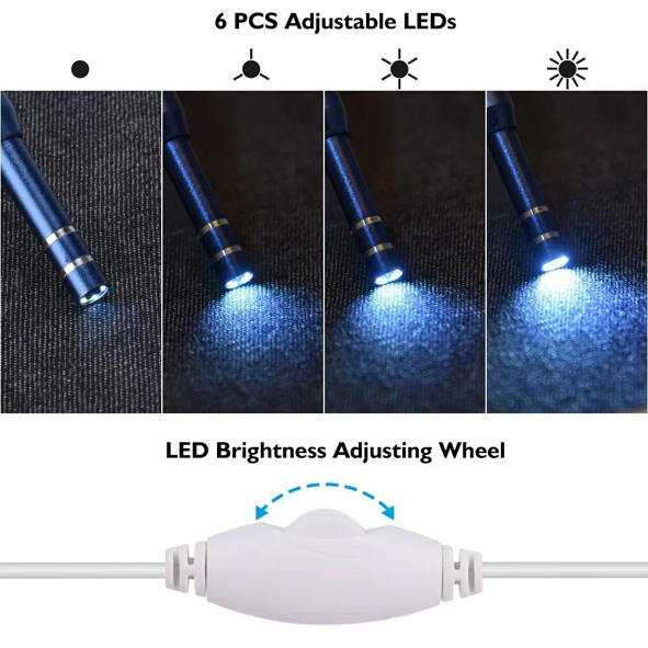 5.5mm Visual Earpick HD Camera LED
