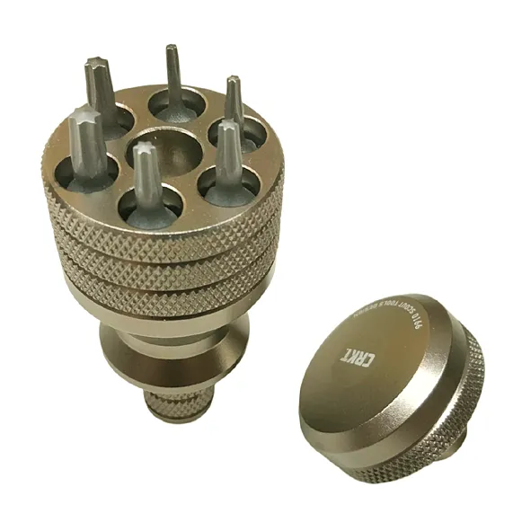 CRKT 6 Bit Screw Driver Knife Maintainence Tool Kit Open Screws