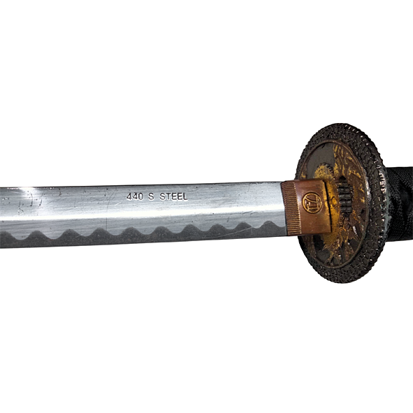 Cosplay Wakizashi Tsuba Close Up