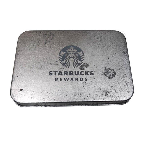 Vintage Starbucks Steel Name Card Holder Storage Box