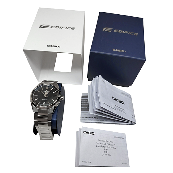 Casio Edifice Automatic Watch Forged Carbon Blue EFK-100D-2A Set
