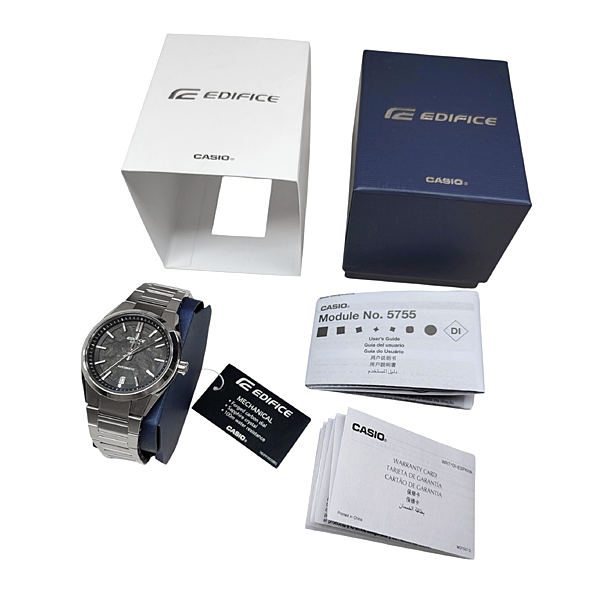 Casio Edifice Automatic Watch Black EFK-100CD-1A Set