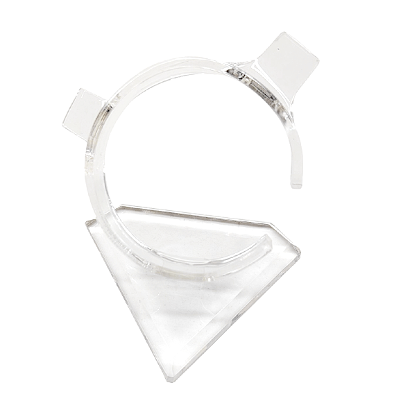 Folding Foldable Transparent Arcrylic Bracelet Jewlry Display Stand Front