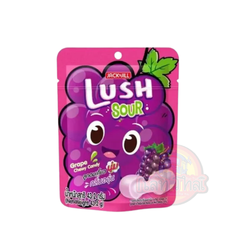 LUSH SOUR GRAPE CHEWY CANDY