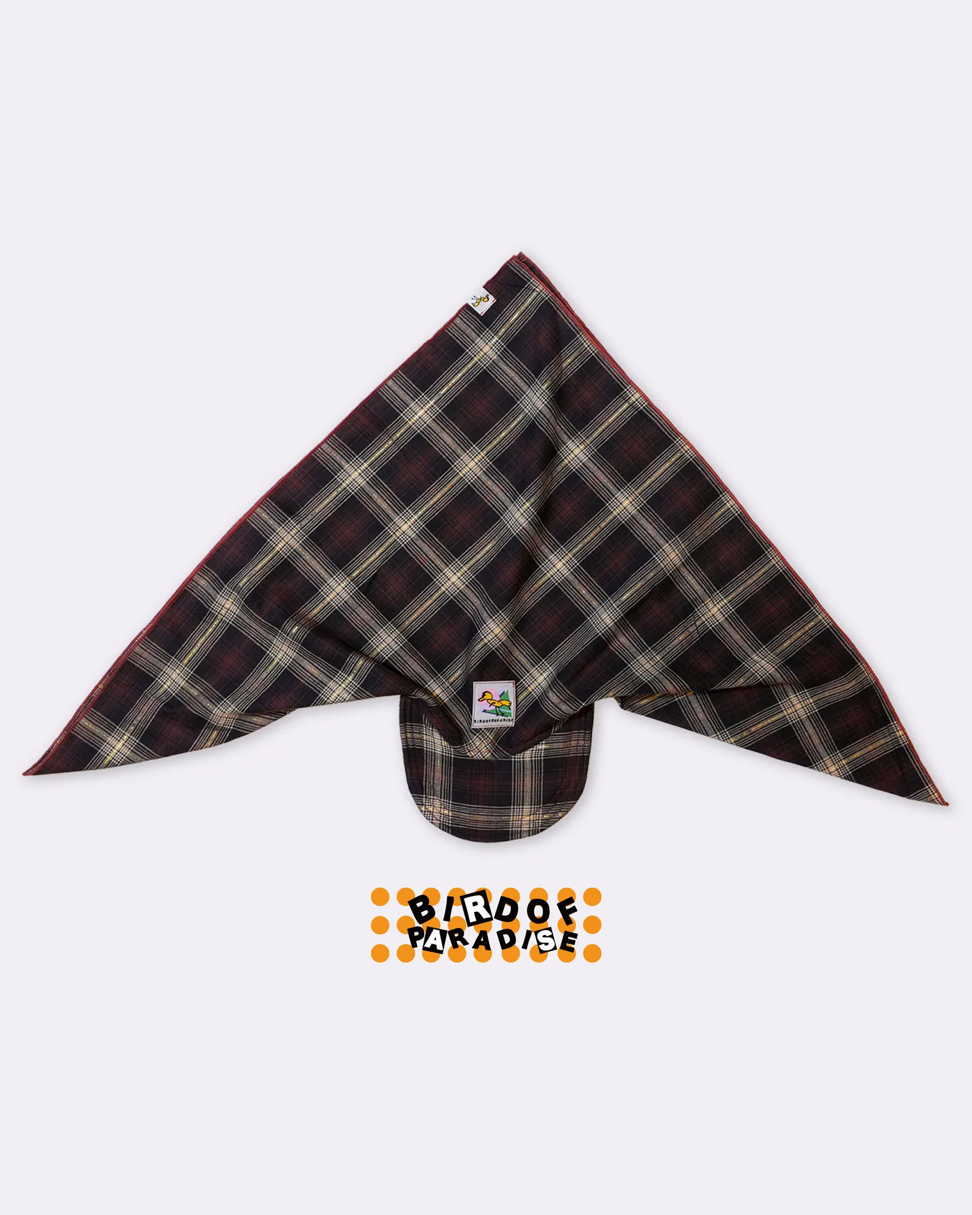 紅棕色大格紋
