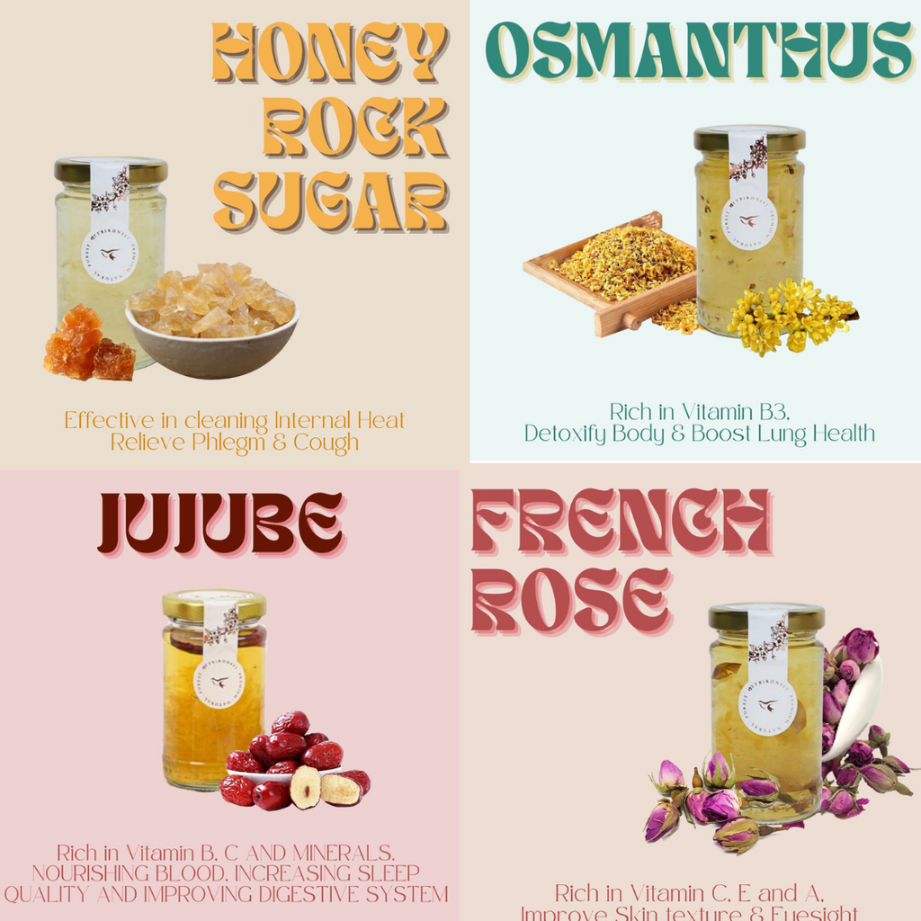 TTBirdNest customizable bird’s nest flavors — osmanthus, rose, red date, ginseng, pandan,original