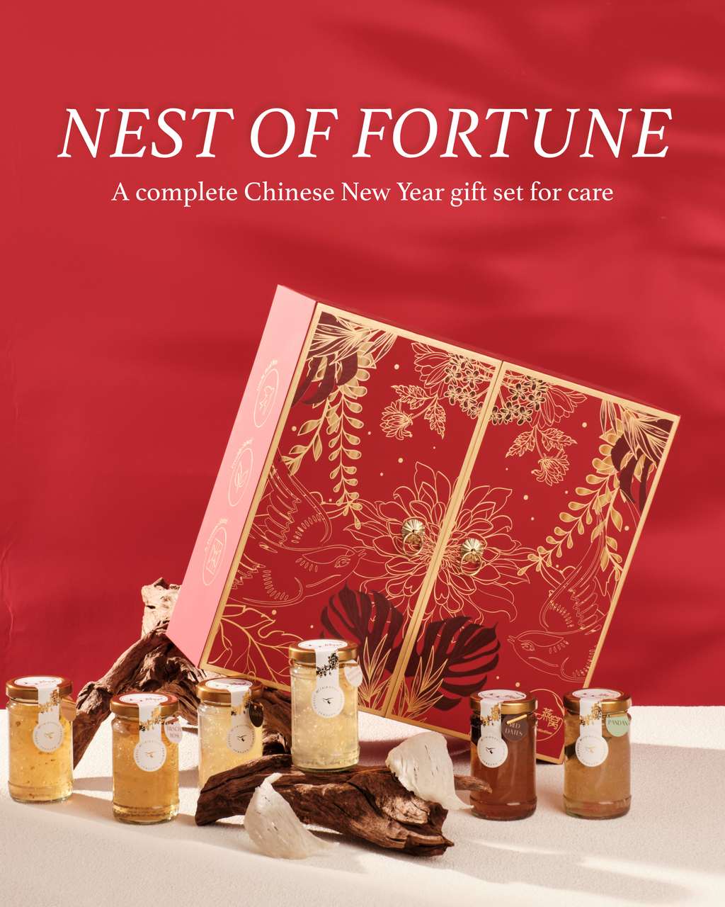 Why Nest of Fortune  • Freshly boiled in small batches • Made with whole bird’s nest strands • 100 percent natural and preservative free • Clear Standard and Premium concentration options • Elegant gift ready packaging