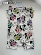 J186 Disney Romper 双拉链飞边短袖平爬