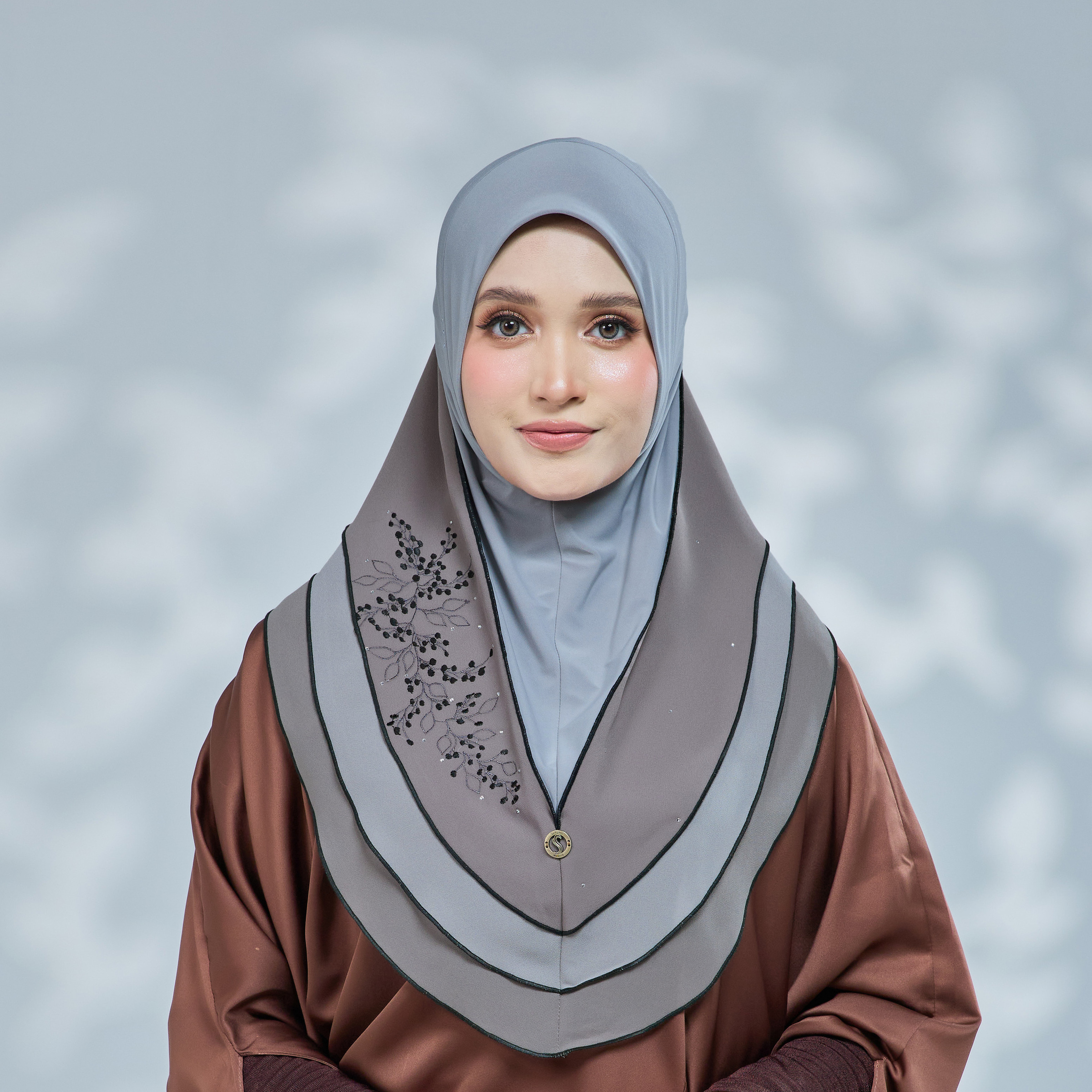 gray lycra visor 3 layer_1