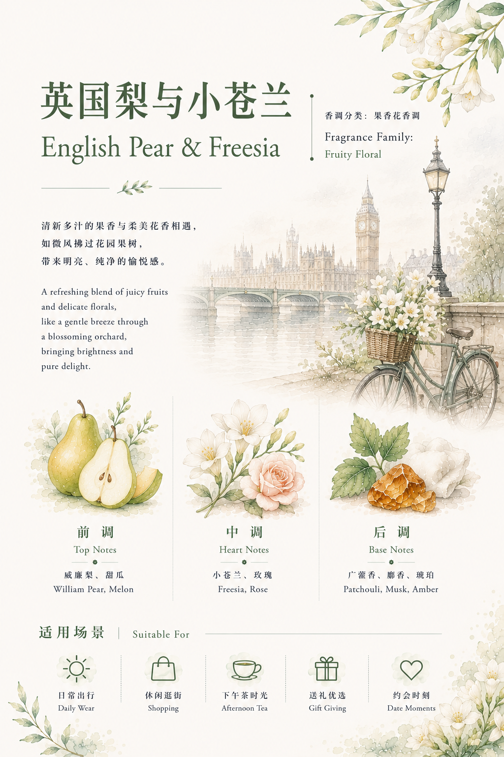 英国梨与小苍兰