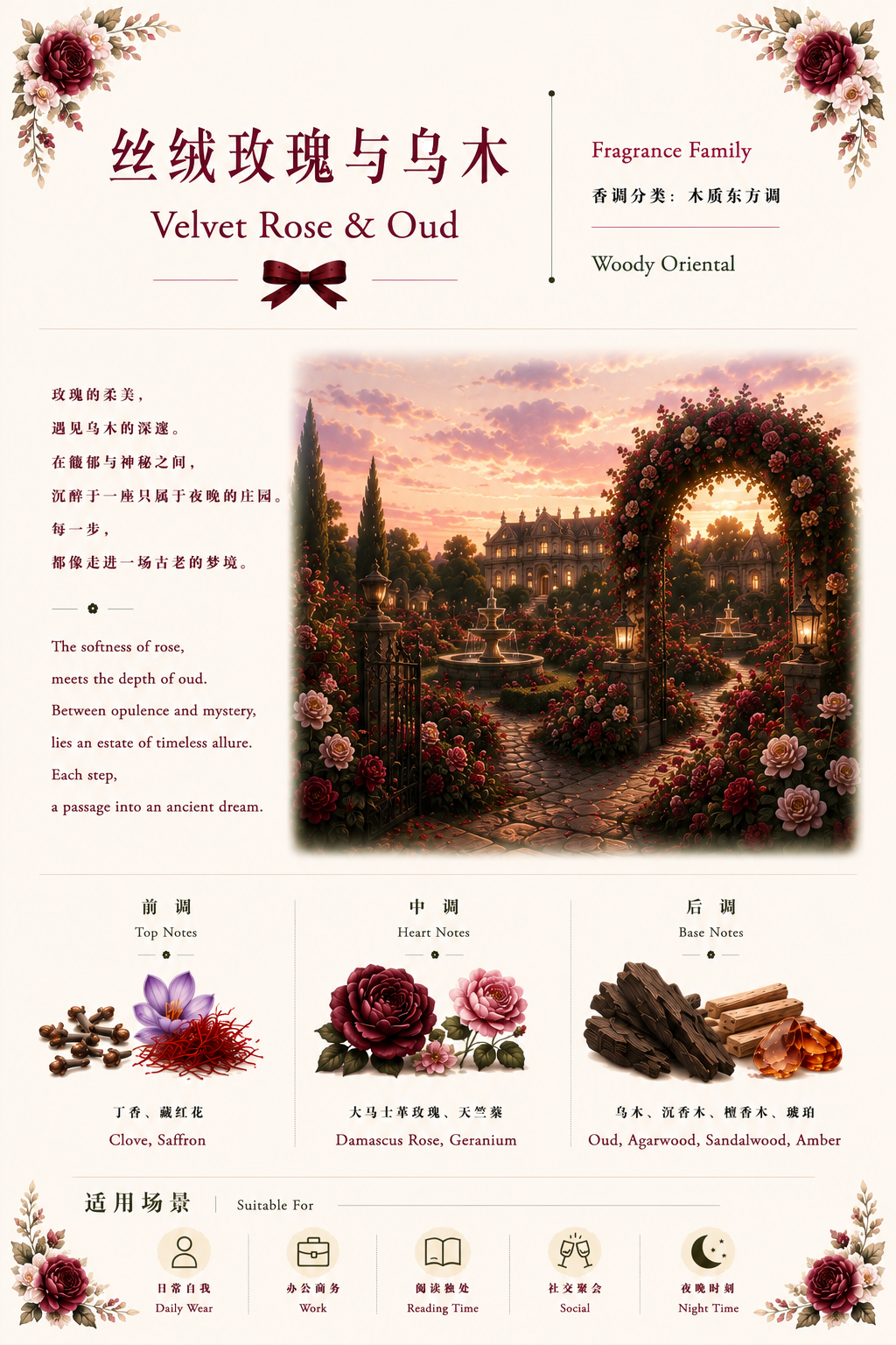 丝绒玫瑰与乌木