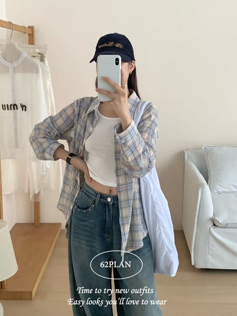 大格子襯衫-復古設計-女裝.jpg