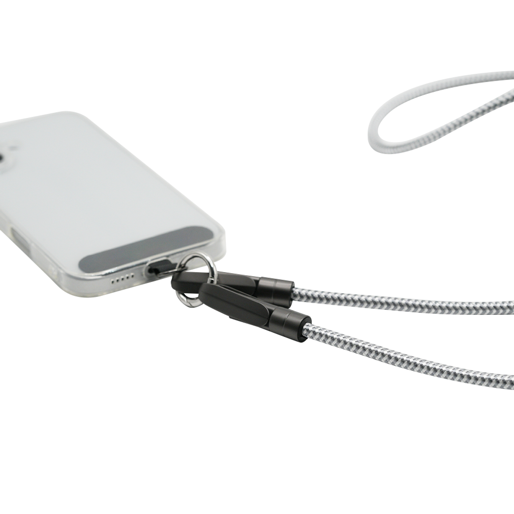 你最搖擺二合一充電手機繩_灰間白1