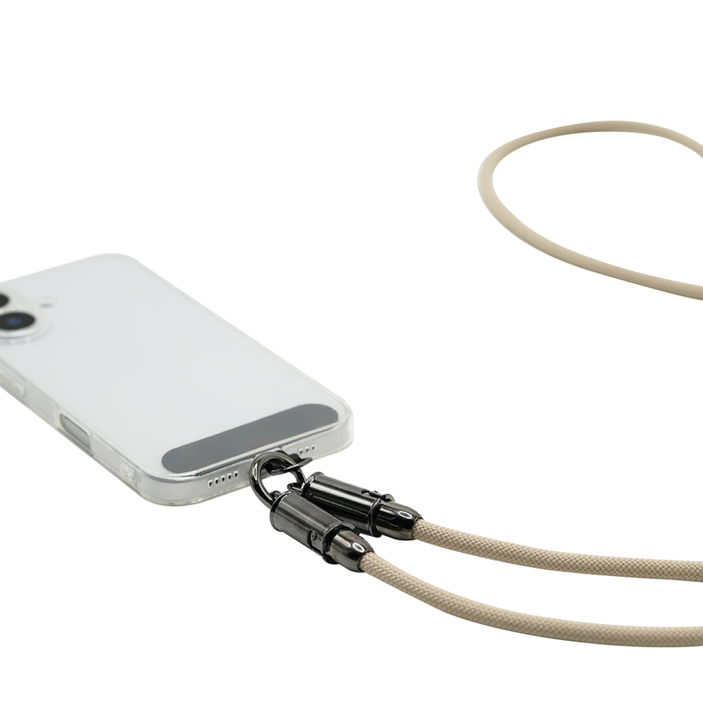 Shoot ME 二合一充電手機繩_卡其1