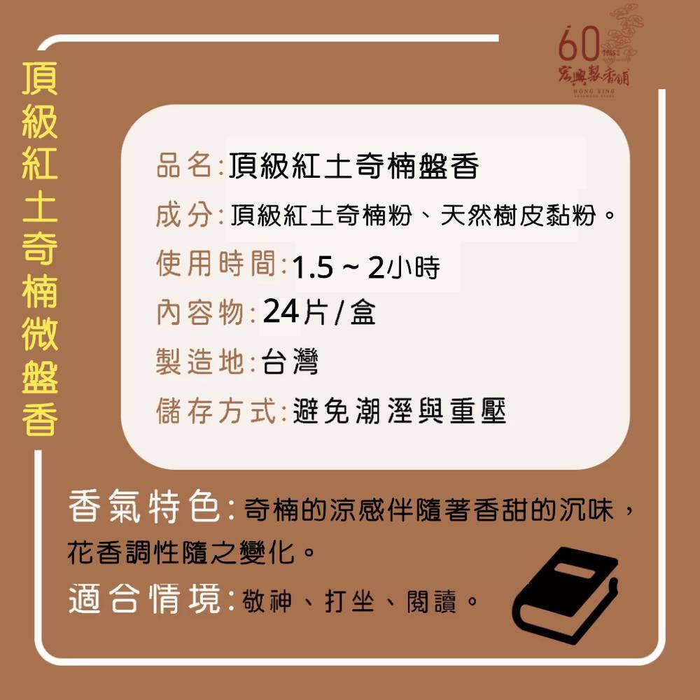 1000頂級紅土奇楠-微盤香-2