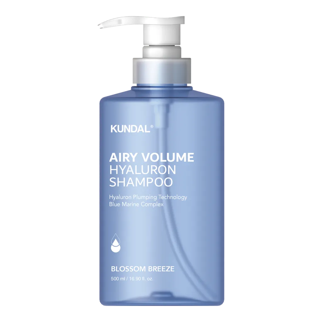 KUNDAL Airy Volume Hyaluron Blossom Breeze Шампон за зголемување на волуменот на косата, 500 мл