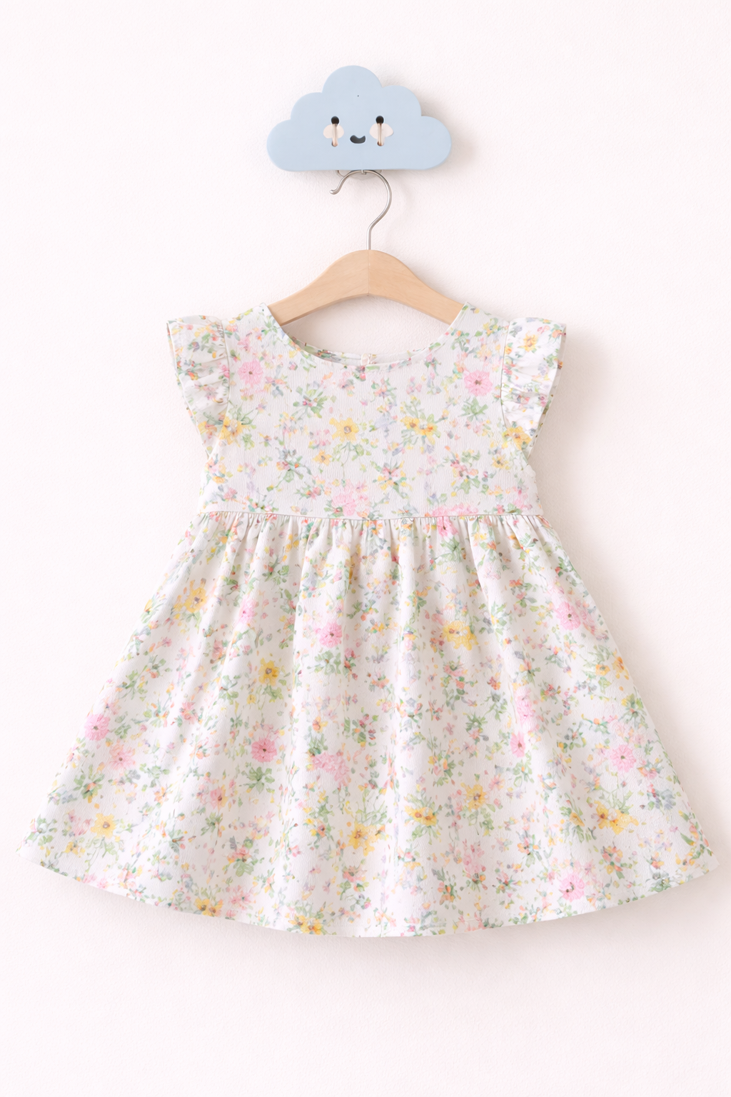 Floral dress on cloud hanger