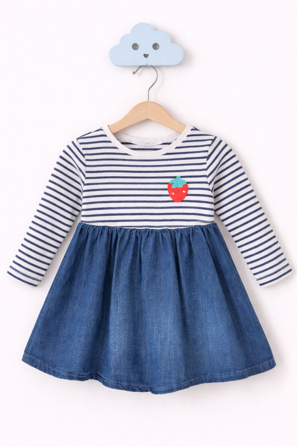 Children's dress on cloud hanger