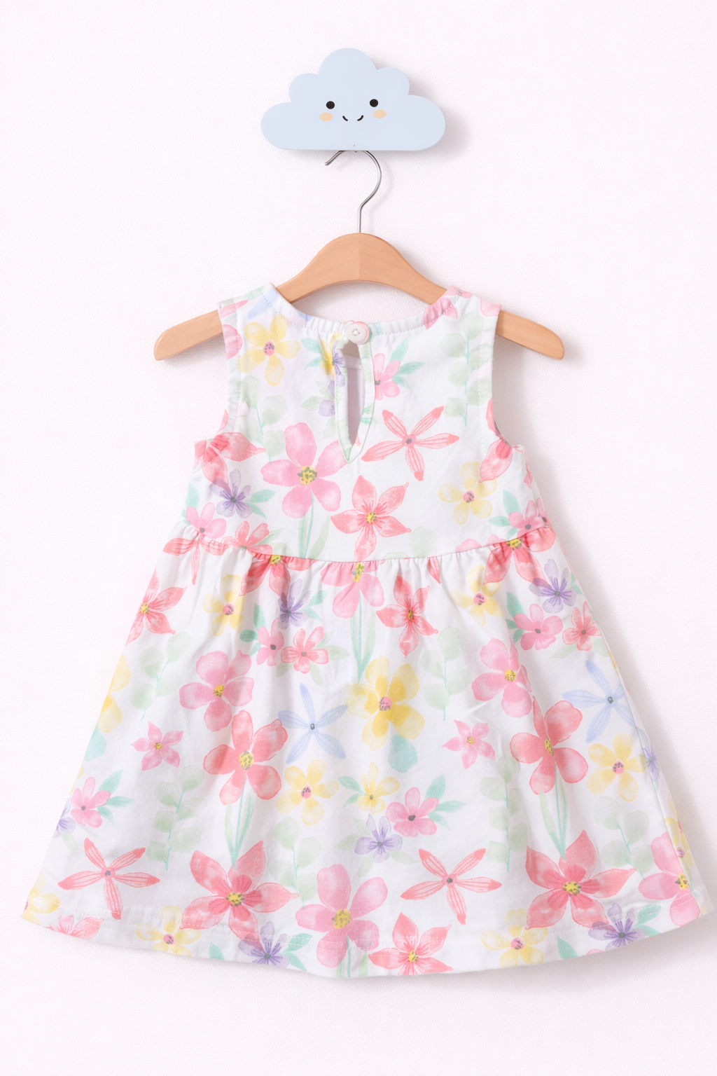 Floral dress on cloud hook