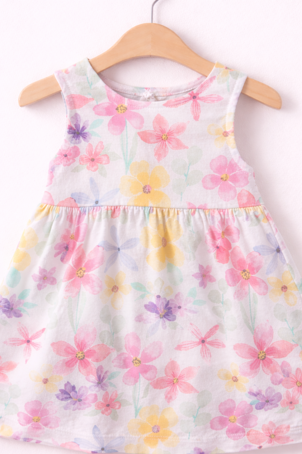Pastel floral sundress for girls
