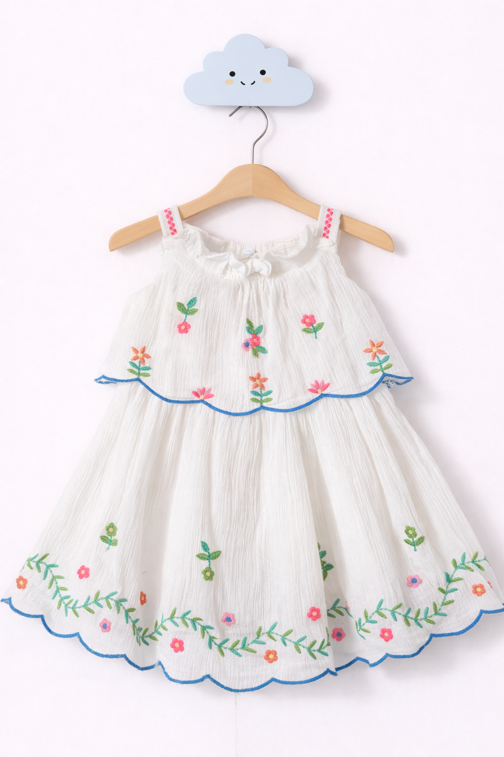 Children's dress on cloud hook