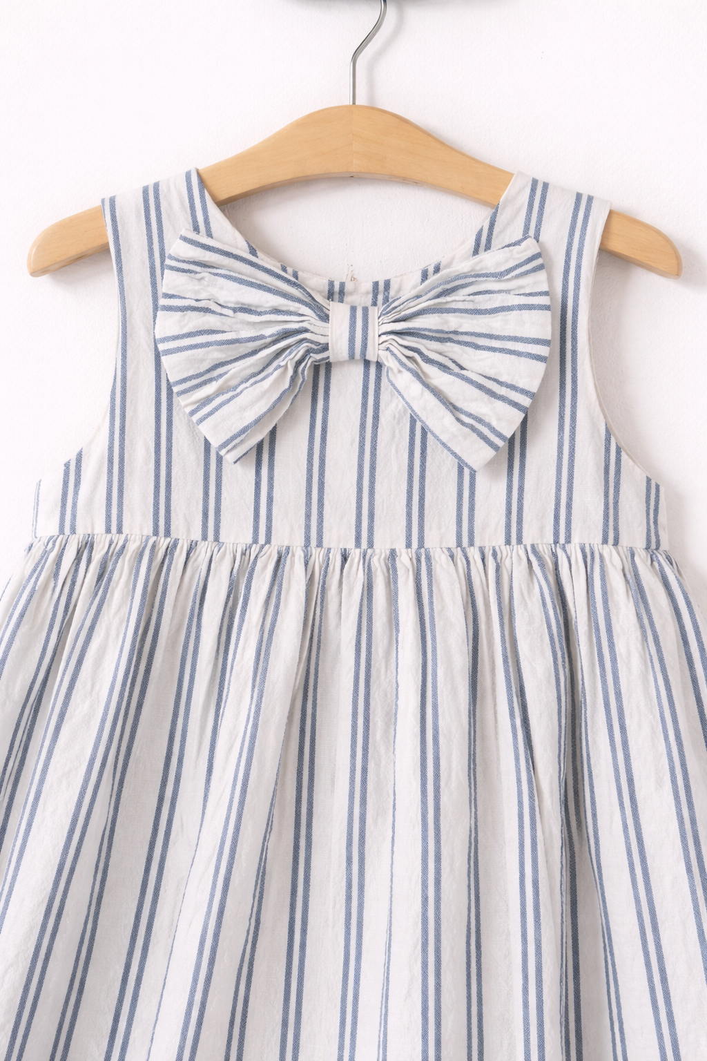 Striped sundress with bow detail