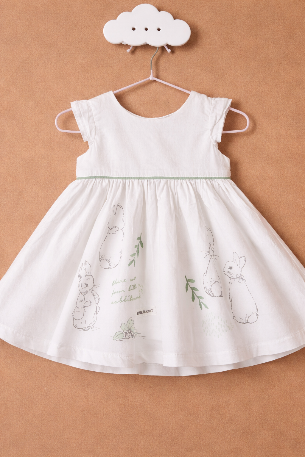 Delicate dress on cloud hook