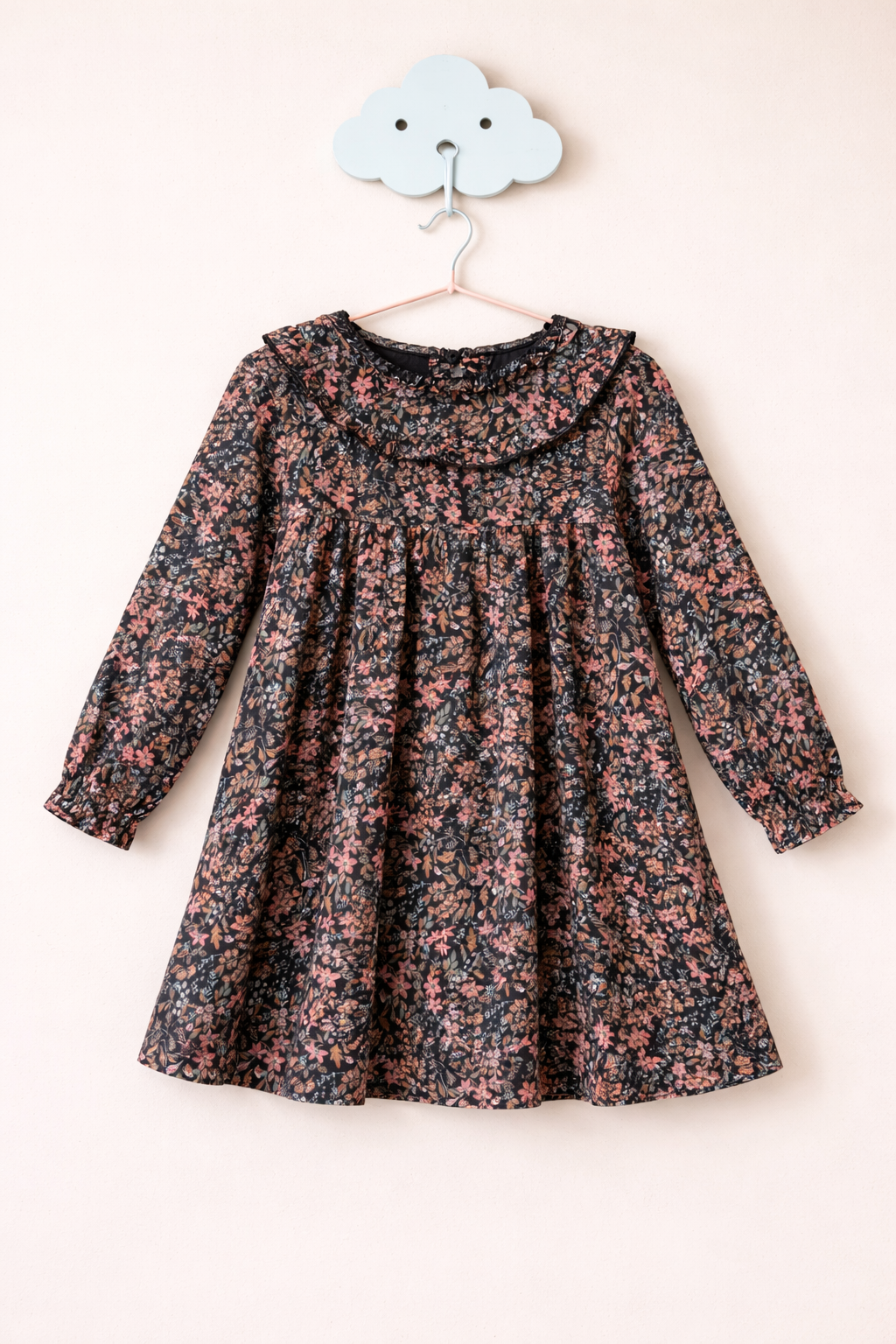 Floral dress on a cloud hook