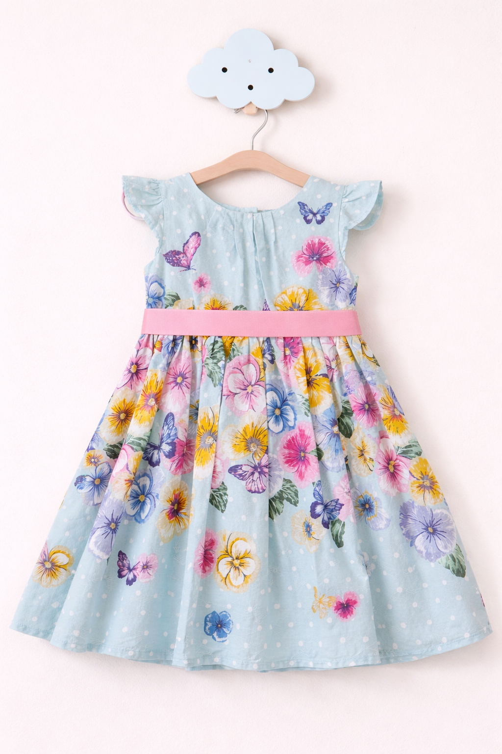 Floral sundress on cloud hook