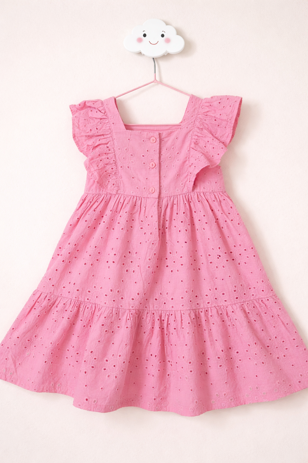 Sweet pink dress on cloud hanger