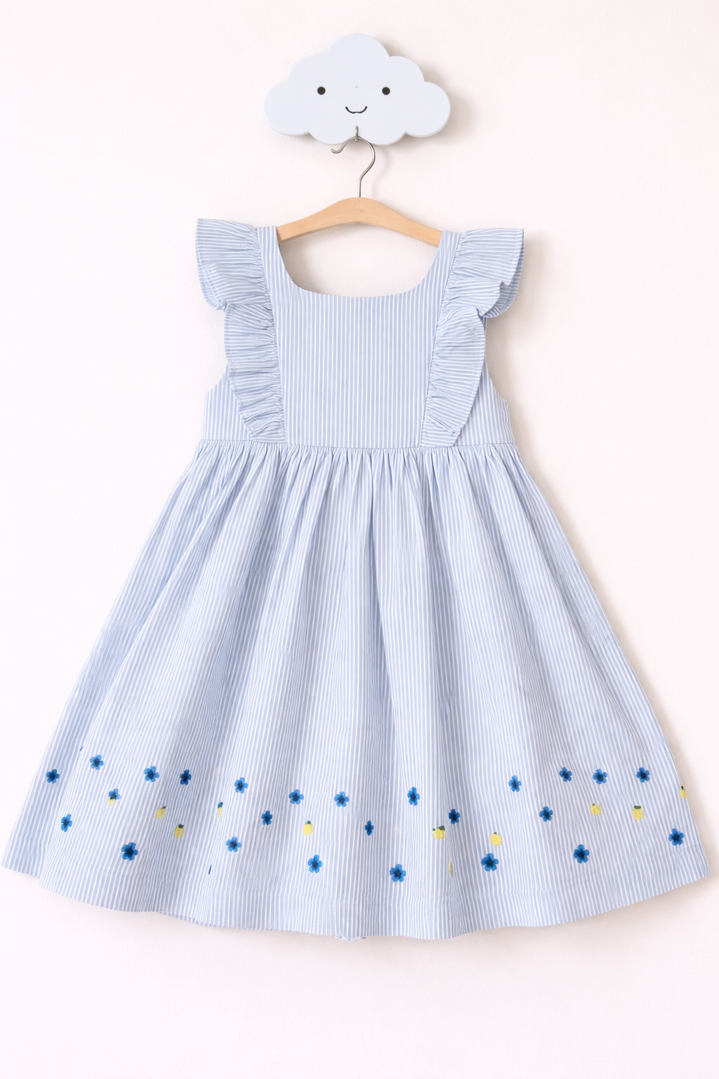 Cute striped sundress on cloud hook